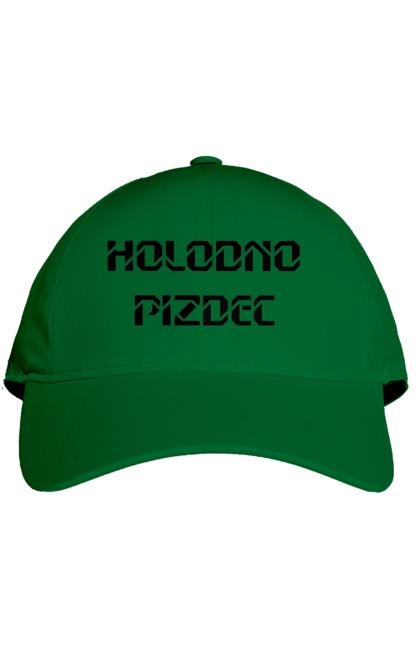 Кепка з принтом "Холодно". Гумор, з прикольним написом, зима, мем, погода, смішна, холодно. 2070702