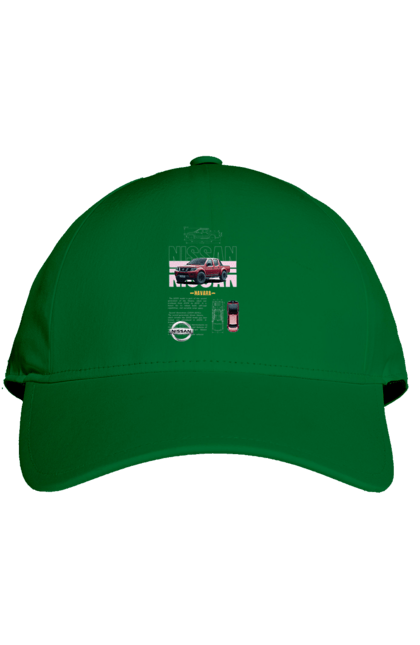 Cap with prints Nissan Navara. Automobile, car, navara, nissan, nissan motor, pickup. 2070702