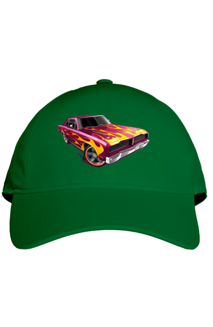 Кепка з принтом "Машина вогонь". Їзда, машина, швидкість. 2070702