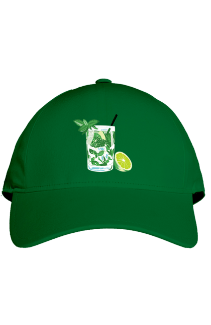 Cap with prints Mojito And Lemon Drink. Drink, lemon, mojito. 2070702