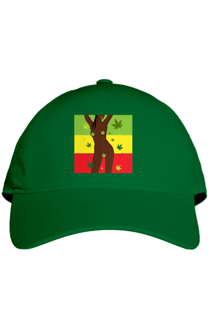 Cap with prints Naked Girl And Hemp. Hemp, naked, smoke, tits. 2070702