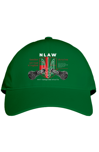 Кепка з принтом "NLAW". Caesar, himars, nlaw, patriot, weapon, zaluzhny. 2070702