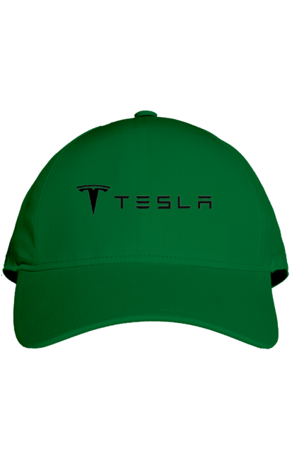 Cap with prints Tesla. Tesla. 2070702
