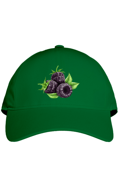 Кепка с принтом Ежевика. Ежевика, ягода. 2070702