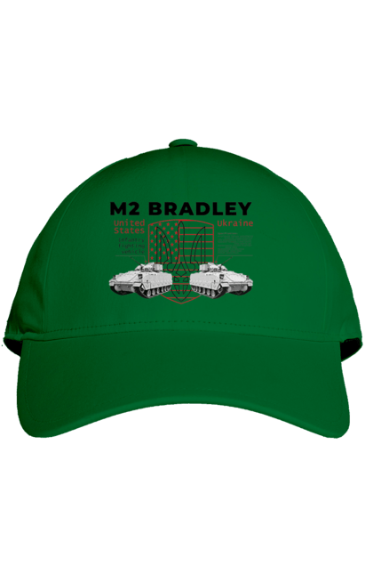 Кепка з принтом "M2 Bradley". F16, m2 bradley, nasams, zuzana, гаубиця, два герби, залужний, сюзанна. 2070702