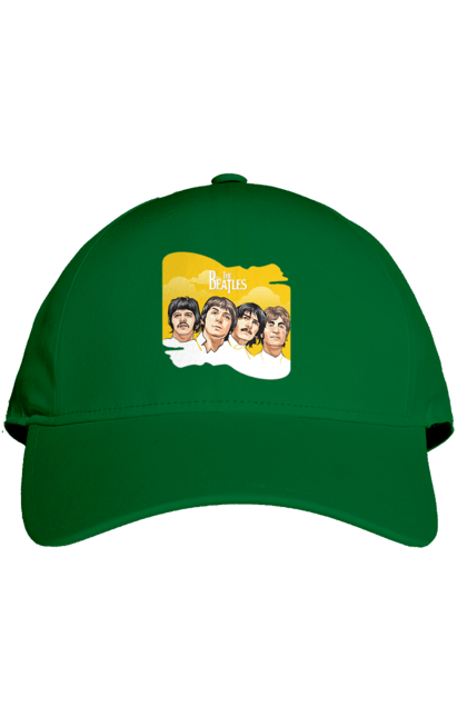 Cap with prints The Beatles. Beatles, george harrison, john lennon, liverpool four, music, paul mccartney, ringo starr. 2070702