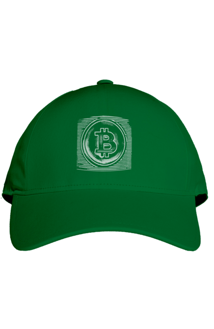 Cap with prints Bitcoin. Binary, bitcoin, crypto, currency, hacker, money, programmer. 2070702
