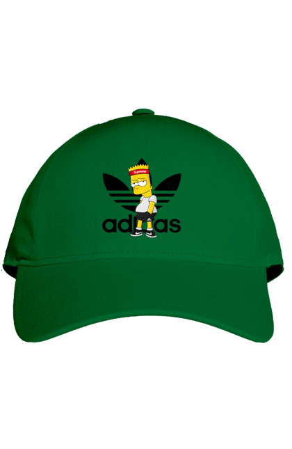 Кепка з принтом "Adidas Барт". Adidas, bart, адідас, барт, мультфільм, серіал, сімпсон. 2070702