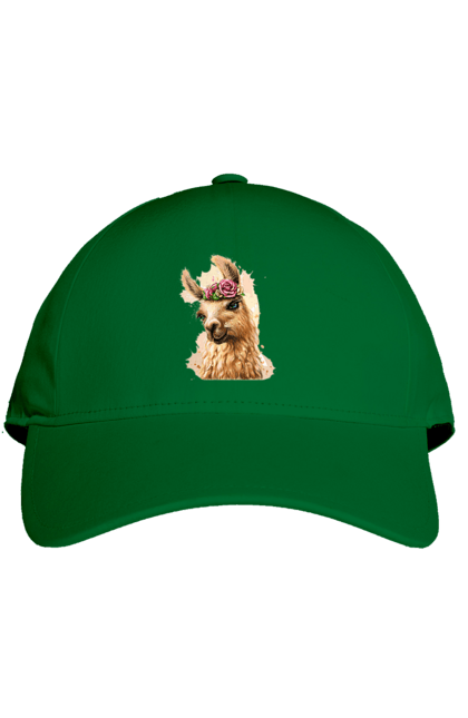 Кепка з принтом "Лама Портрет". Лама, портрет, тварина. 2070702