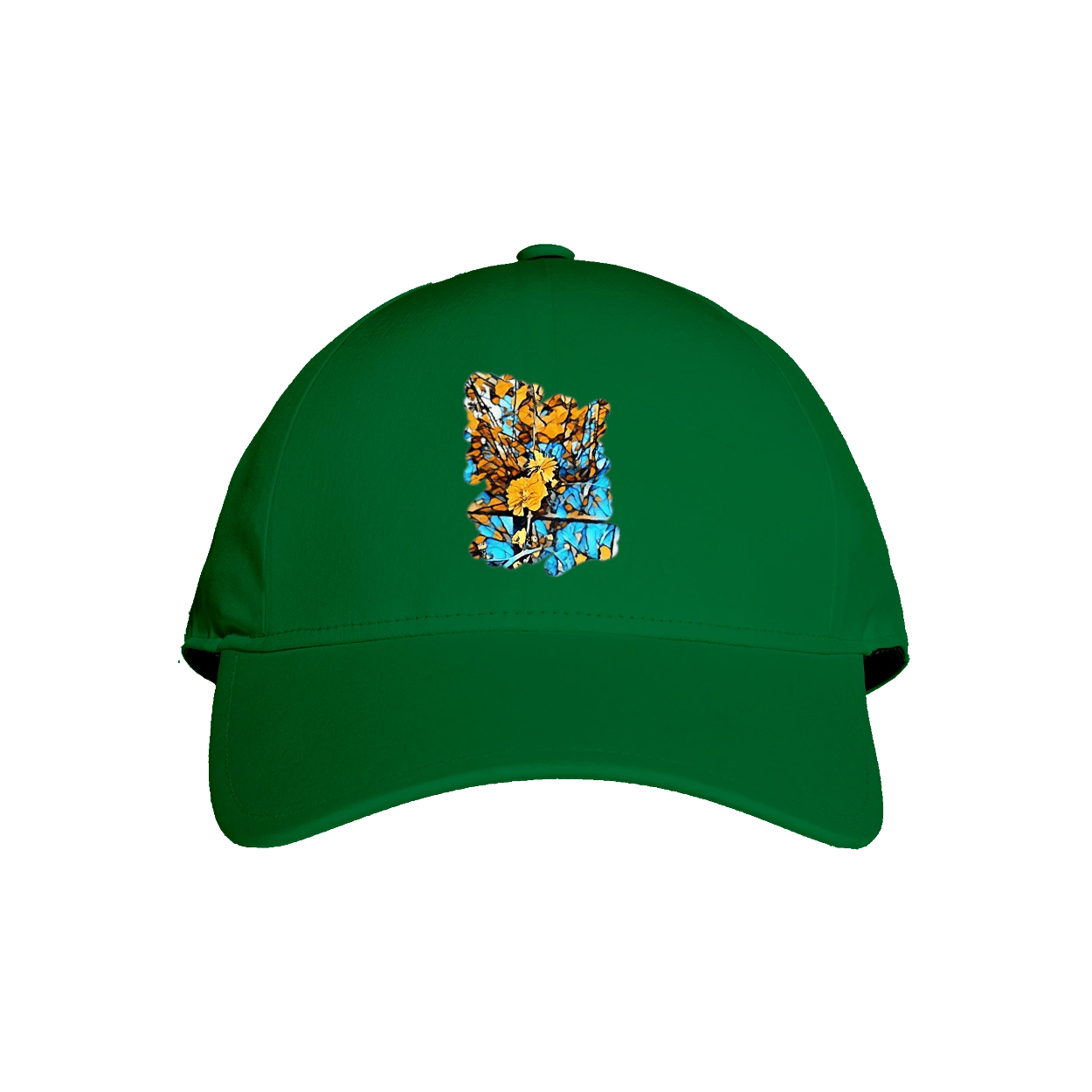 Жовті квіти на синьому фоні