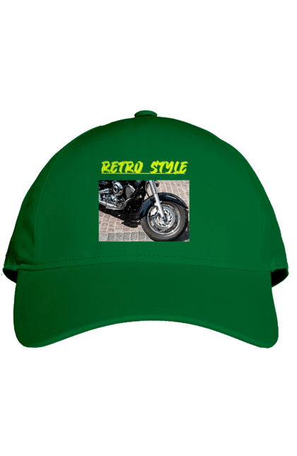 Кепка с принтом Мото2. Байк, дорога, мотоцикл, ретро, скорость, стиль. 2070702