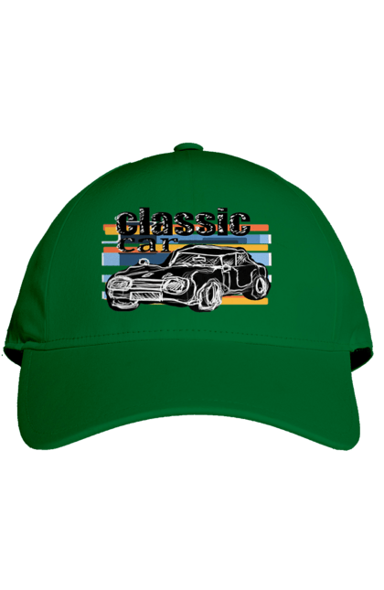 Кепка з принтом "Принт Класичний Автомобіль". Автомобіль, класичний, ретро авто, старовинний автомобіль. 2070702