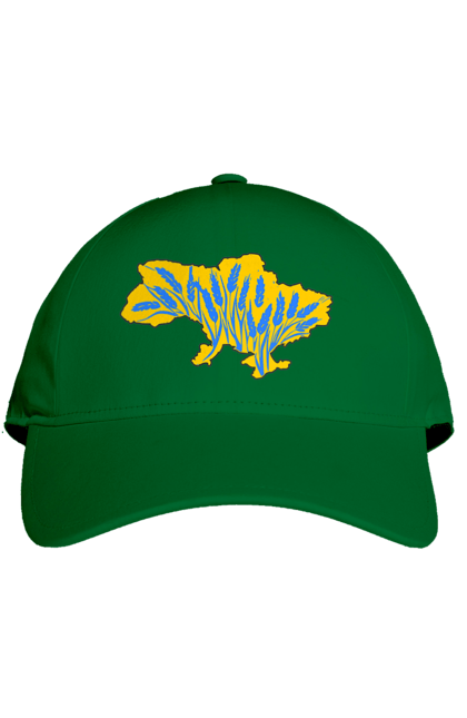 Кепка з принтом "Україна". Зерно, мапа, патріотичне зображення, пщениця, україна, українська тематика. 2070702