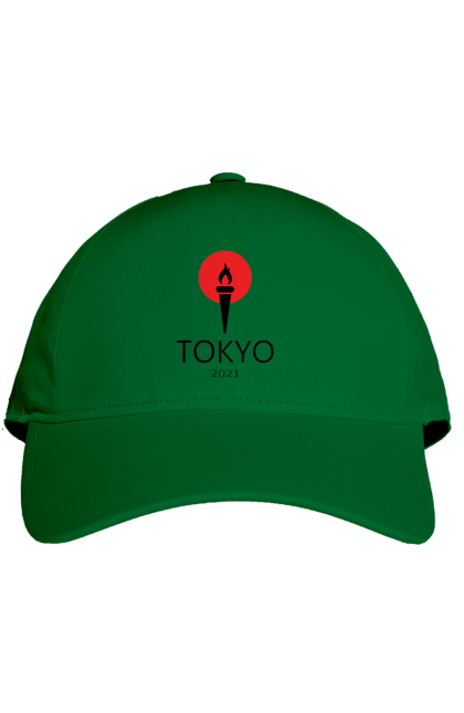 Кепка з принтом "Токіо 2021, Факел". Олімпійські ігри, токіо, факел. CustomPrint.market