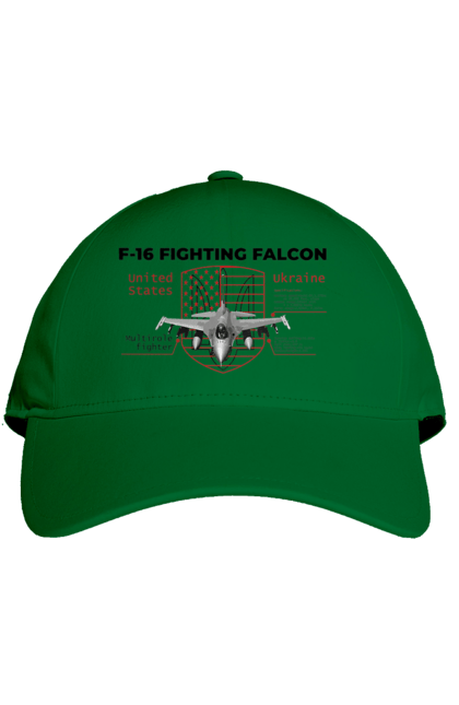 Кепка з принтом "F 16". F16, nasams, zuzana, гаубиця, два герби, залужний, сюзанна. 2070702