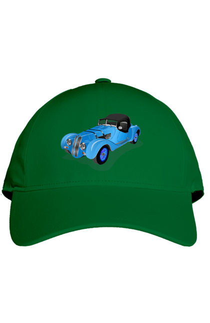 Кепка з принтом "Автомобіль". Авто, автомобиль, класика, старовинна машина, старовинний. 2070702
