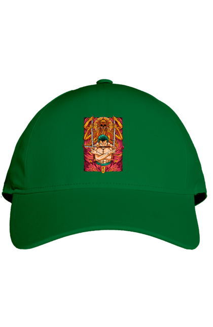 Cap with prints One Piece Zoro. Anime, manga, one piece, roronoa zoro, straw hat pirates, swordsman, zoro. 2070702