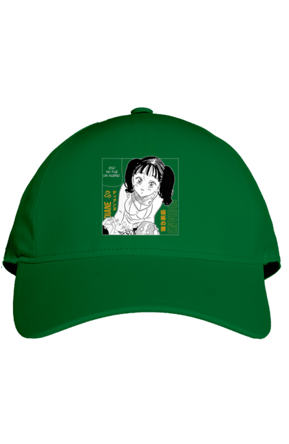 Cap with prints Seven Deadly Sins Diane. Adventures, anime, comedy, diana, diane, fantasy, manga, seven deadly sins. 2070702