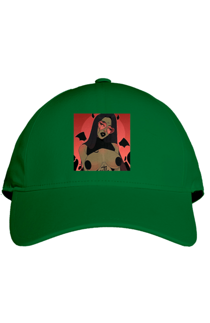 Кепка з принтом "Диявол З Цицьками". Гола, диявол, сиськи. 2070702