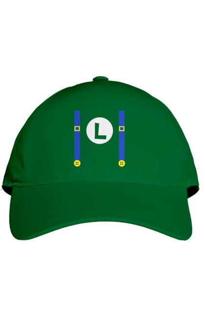 Cap with prints Luigi Mario. Brother, character, game, mario, mario bros, nintendo. 2070702