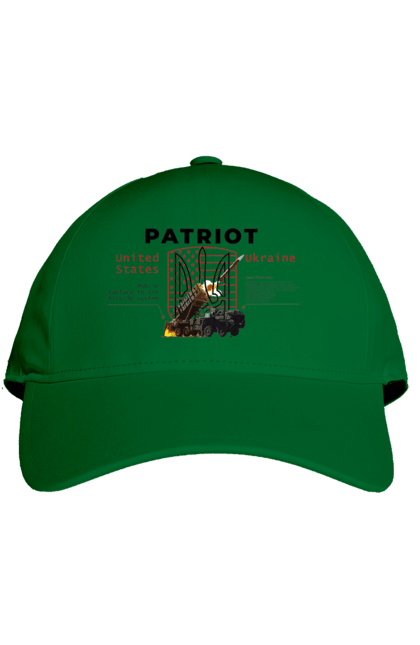 Кепка з принтом "Patriot". Caesar, himars, patriot, залужний, зброя. 2070702