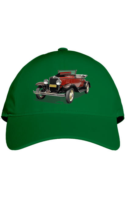 Кепка з принтом "Авто.4". Авто, професійне фото, ретро авто, фото, червона гамма барв. 2070702