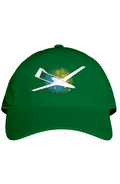 Кепка з принтом "Товариш байрактар". Акварель, байрактар, небо, славаукраїні, україна. 2070702