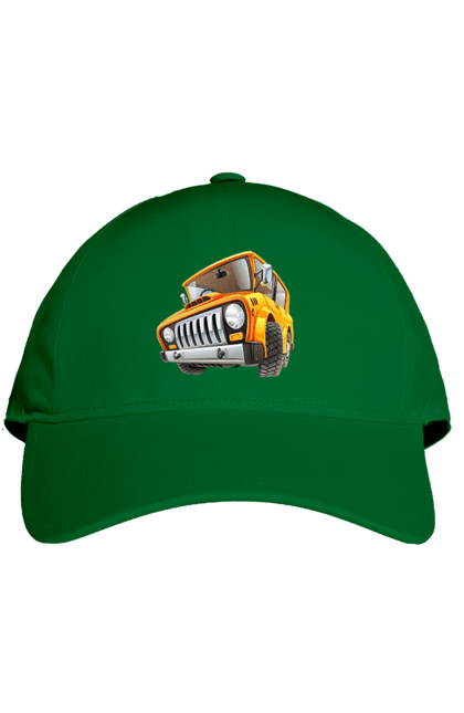 Кепка з принтом "Вантажівка". Авто, автомобіль, вантажівка, дитячий малюнок, зображення авто. 2070702