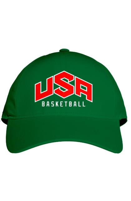 Кепка з принтом "Баскетбол США". Basketball, usa, usa basketball, баскетбол, команда, спорт, спортивна команда, сша. 2070702