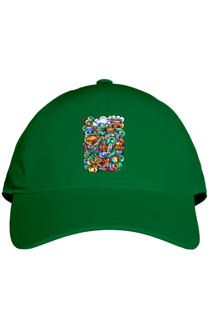 Кепка з принтом "Канікули відпочинок арт". Відпочинок, канікули, літо, море, пляж, подорож. 2070702