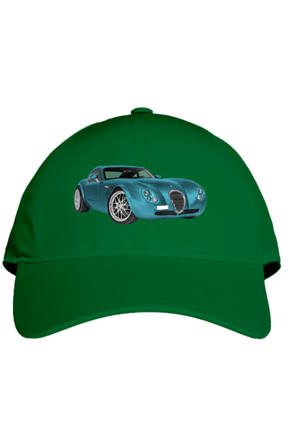 Кепка з принтом "Авто.7". Авто, блакитний, графіка, ретро авто, фото. 2070702