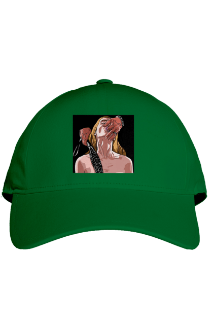 Кепка з принтом "Дівчина У Полоні Чоловіка З Батогами". Батіг, пристрасть, смоктати. 2070702