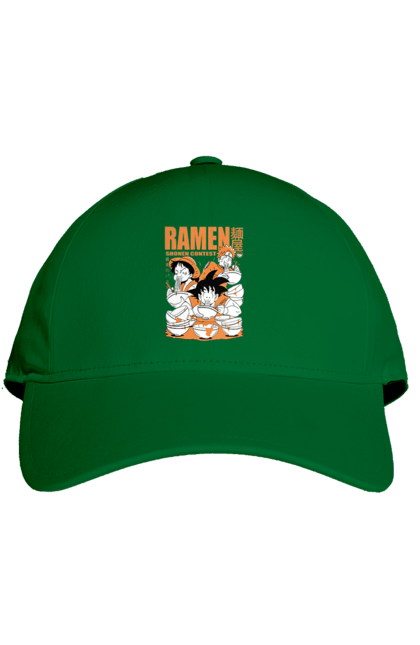 Cap with prints Ramen. Anime, characters, food, goku, luffy, manga, naruto, ramen. 2070702