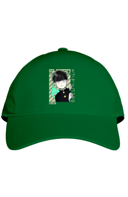 Cap with prints Mob Psycho 100. Anime, manga, mob, mob psycho 100, shigeo kageyama. 2070702