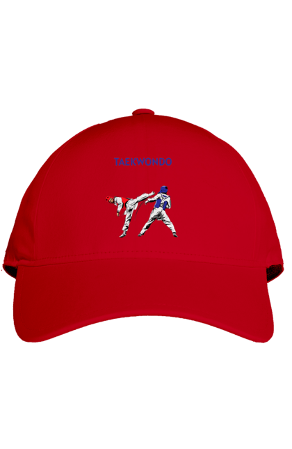 Cap with prints Taekwondo. Korea, martial arts, sport, taekwondo, training. 2070702