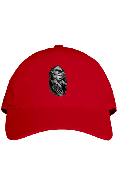 Кепка з принтом "Козак". Вуса, квітки, козак, пістолет, справжній українець, чуб. 2070702