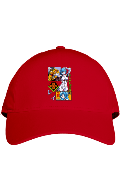 Cap with prints Evangelion Rei. Anime, evangelion, eve, kaoru, manga, rei ayanami, shinji. 2070702