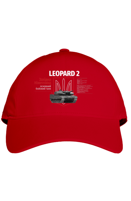 Кепка з принтом "Leopard 2". Leopard 2, залужний, зброя, танк. 2070702