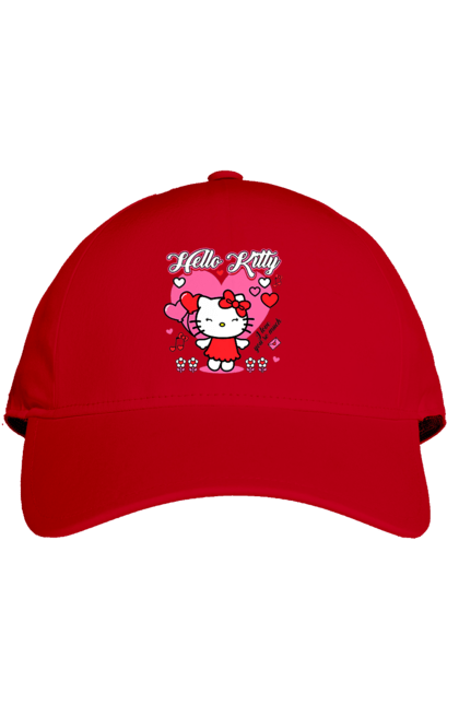 Кепка с принтом Хелло Китти. Hello kitty, бренд, кот, котенок, персонаж, хелло китти. 2070702