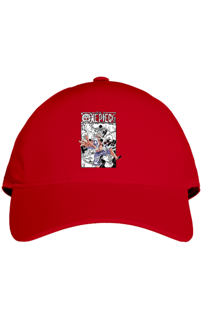 Cap with prints One Piece Luffy. Anime, luffy, manga, monkey de luffy, one piece, pirates. 2070702