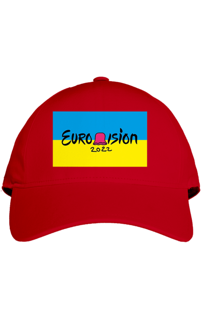 Кепка з принтом "Євробачення за KALUSH Orchestra". Kalush orchestra, stefania, азов, врятувати азовсталь, врятувати захисників азовсталі, євробачення, звільнити, маріуполь, наші захисники, перемога, свобода. 2070702