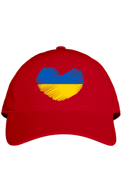 Кепка з принтом "Україна у серці". Арестович, война, герои, зелёный, иди нахуй, кем, мир, нет войне, орда, орки, привид киева, птн пнх, путін хуйло, русский военный корабль, слава украине, ссу, украина, чернобаевка. 2070702