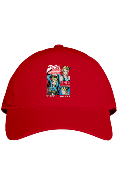 Cap with prints JOJO Jolyne Cujoh. Anime, jojo, jojo`s bizarre adventure, jojo’s bizarre adventure, jolyne cujoh, manga. 2070702