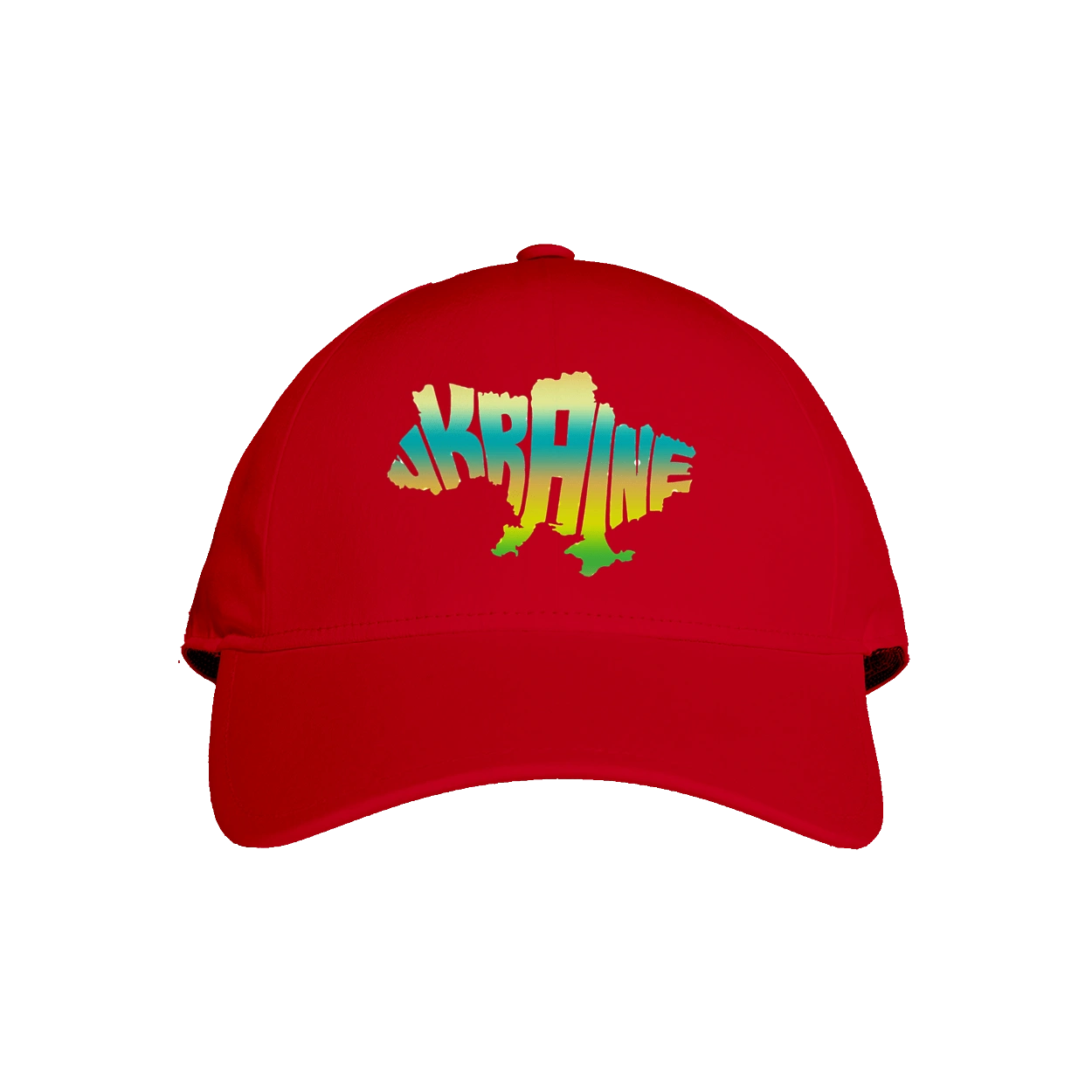 Ukraine silhouette colored