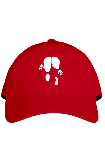 Кепка з принтом "Дівчина вид по заду". Вид з зади, вульгарна, гумор, дівчина, дівчина раком, прикольна. 2070702