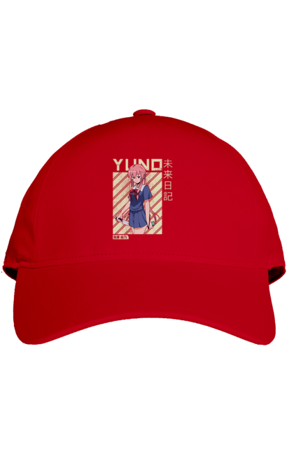 Cap with prints Future Diary Yuno Gasai. Anime, future diary, manga, survival game, yandere, yuno gasai. 2070702