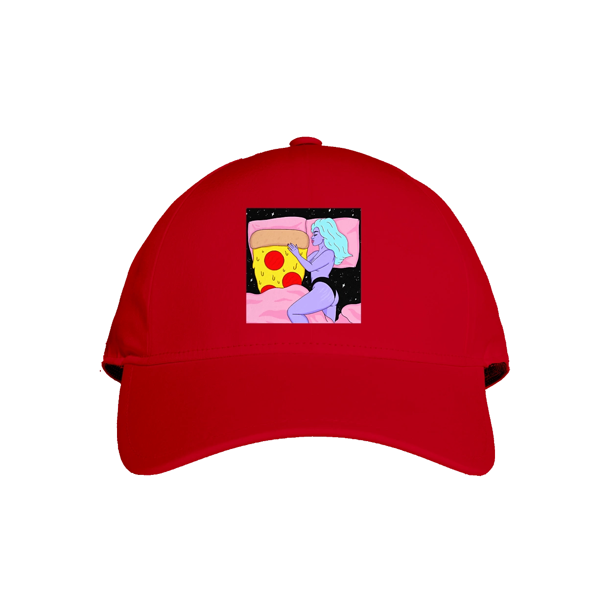 Фиолетовая Девушка И Пицца