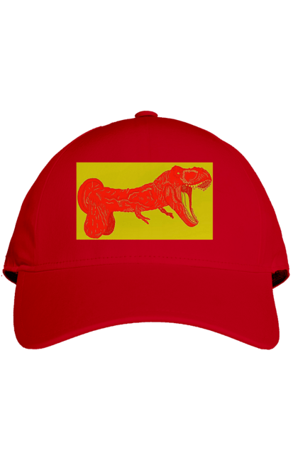 Кепка з принтом "Член Динозавр". Динозавр, писюн, член. 2070702