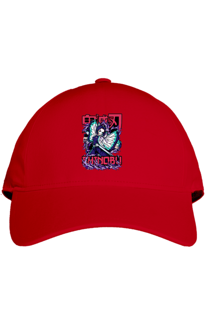 Cap with prints Demon Slayer Shinobu. Anime, demon slayer, kimetsu no yaiba, manga, serial, shinobu. 2070702