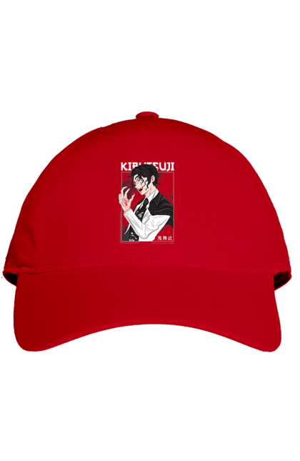 Cap with prints Demon Slayer Muzan. Anime, demon slayer, eternal paradise faith, kimetsu no yaiba, manga, muzan, twelve kizuki, upper rank six. 2070702